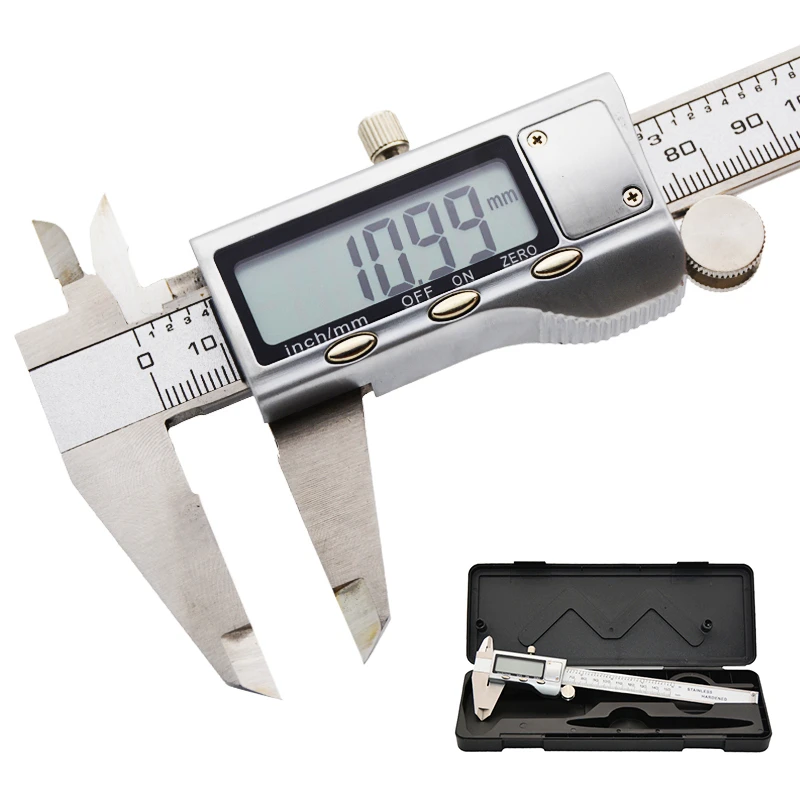 

Depth Measuring Tools Digital Vernier Caliper 6 Inch 150mm Stainless Steel Electronic Caliper Micrometer