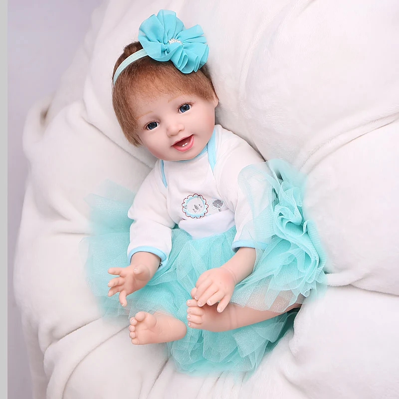 Кукла NPK Reborn baby 55 см Реалистичная мягкая виниловая 22 дюйма кукла bebe reborn