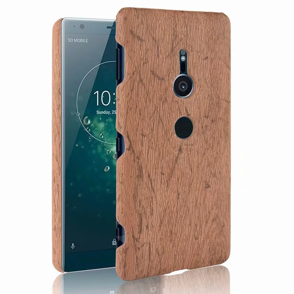 Дерево покрытия кожи для sony XZ2 чехол амортизирующие трудно шт мобильного