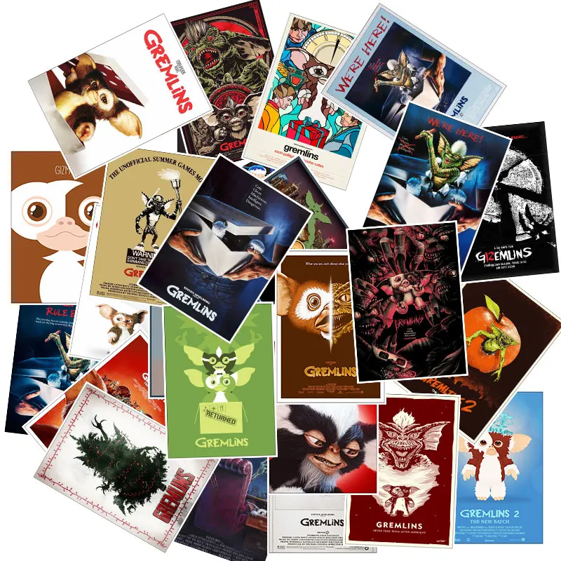 25 ⑤ упак. Gremlins Gizmo граффити милые Мультяшные игрушки наклейки для багажа Мото