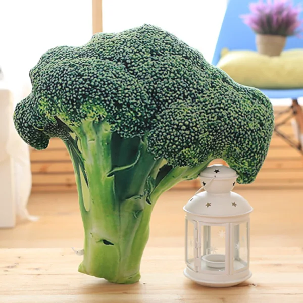 Broccoli 1 шт. креативная подушка для дивана с имитацией овощей, плюшевая подушка из брокколи, мягкая подушка Kawaii подарок на день рождения - Цвет: Broccoli