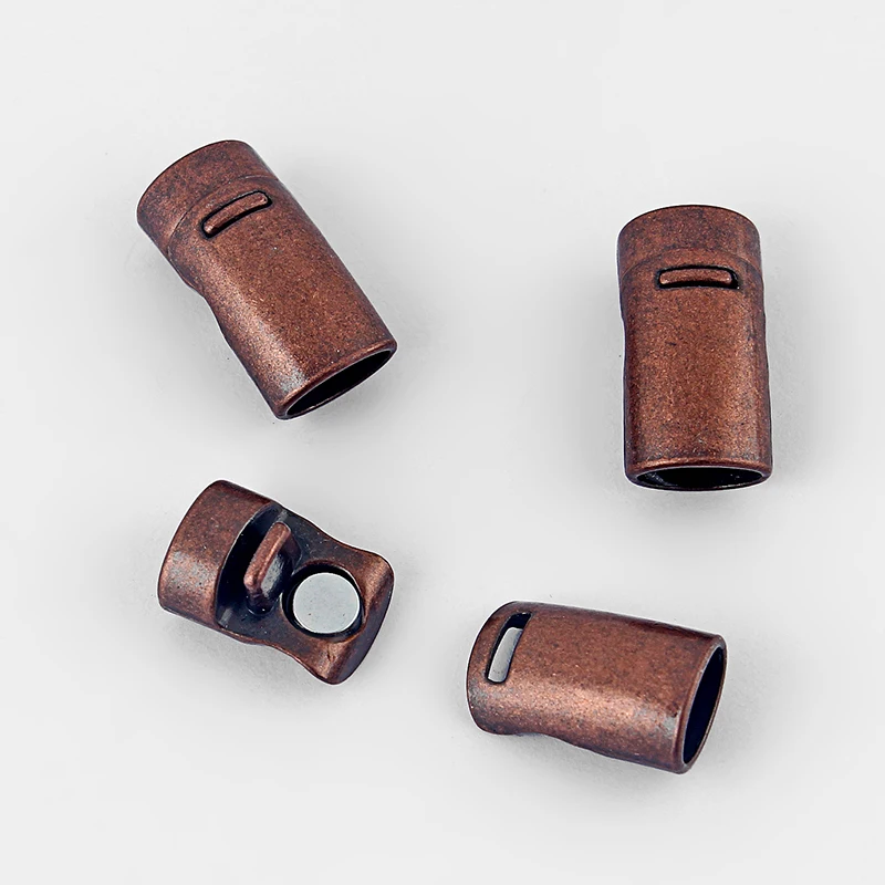 

5 Sets Antique Copper 10.8x7.2mm Magnetic Clasp For Licorice Leather Cord