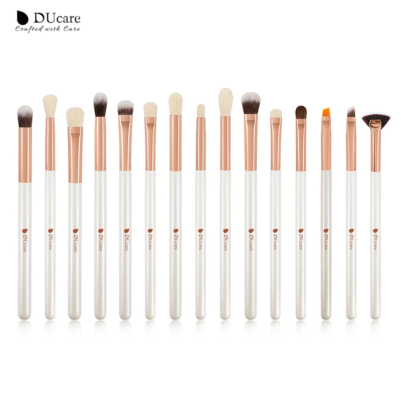 DF1536 DUcare 15/27 шт. кисти для макияжа Профессиональные кисти для макияжа из натуральных волос основа для макияжа лица Косметическая пудра Кисть для выделения набор кисть для теней - Handle Color: DF1536