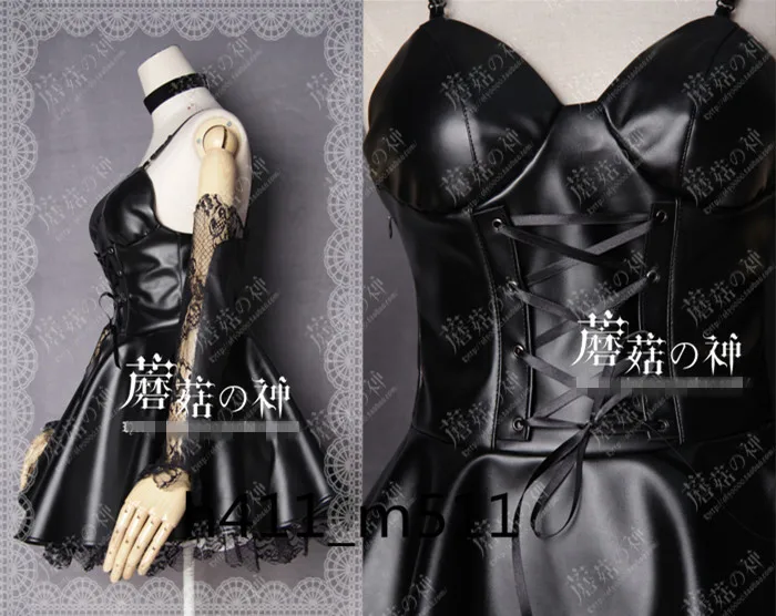 Полный комплект аниме death Note Misa Amane платье из искусственной кожи для Хэллоуина