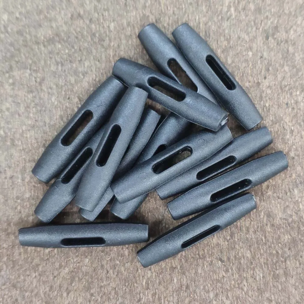 30pcs Пластиковая застежка для шнуров зажим с переключателем фиксатор шнура Конец одежды аксессуары тросик конец с 12 см эластичный шнур дома Швейные гаджеты - Цвет: 30pcs