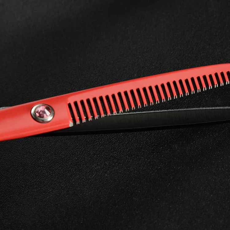 5.5in Left Hand Hair Scissors Double-tail Hairdressing Scissors Hair Salon Cutting Thinning Styling Tools Hairdressers Gift Case