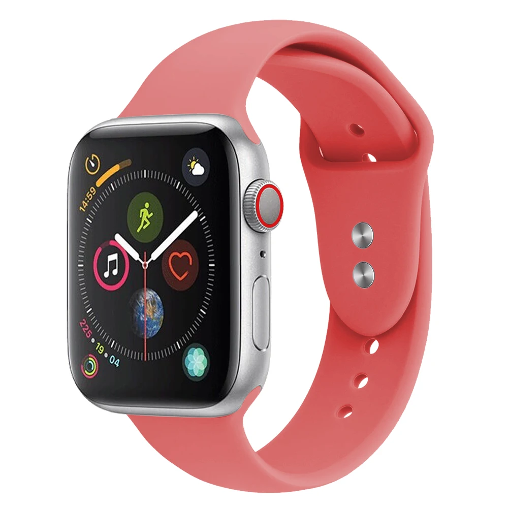 Мягкий силиконовый сменный спортивный ремешок для 38 мм 42 Apple Watch Series 1 2 3 4 браслет