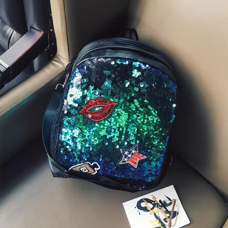 Женский рюкзак с блестками и помадой школьные рюкзаки для отдыха|fashion bookbags|school