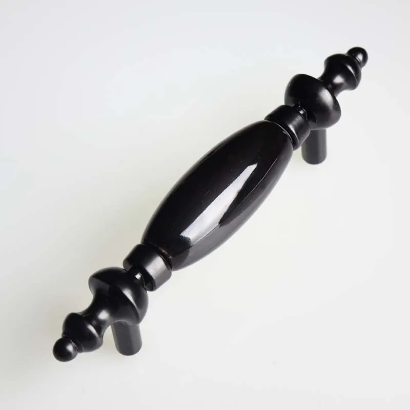 Ручки для кухонного шкафа черные яркие ручки 6 3 мм 76 75 96 дюйма 5 дюймов 128 160