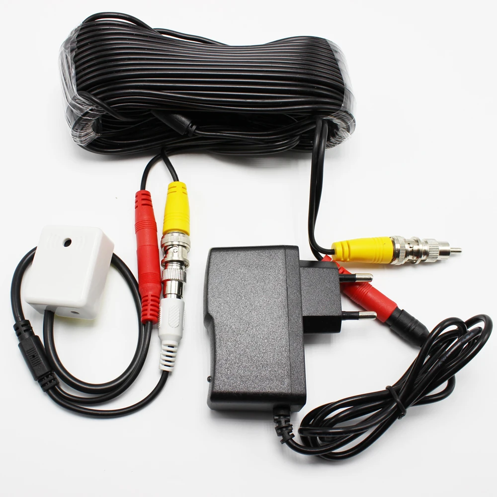 Audio pick up Mini CCTV Microphone for camera security RCA Output DC 12V Power Cable KIT For Security DVR System | Безопасность и