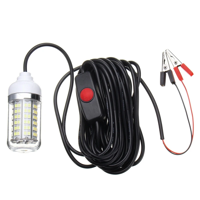 

Best Price IP68 Waterproof 7W 2835SMD LED Lamp Bulb With Switch LED Underwater Fishing Squid Fish Lure Light LED Fishing Lamp