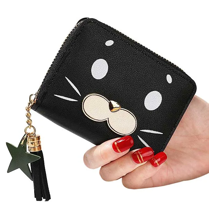 Кошелек для монет на молнии с кисточками женские кошельки держатель карт и