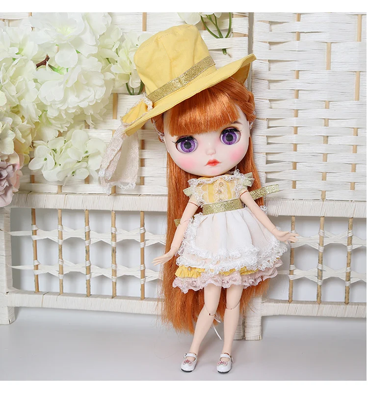 DBS Blyth ледяная Кукла Одежда Костюм платье принцессы в том числе шляпа костюм для 1/6