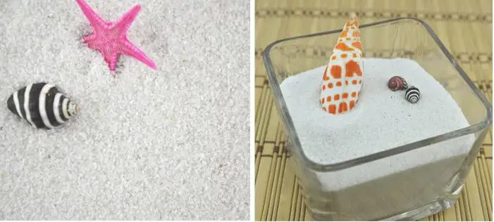 Горячая Распродажа белый натуральный морской песок аквариумный декор мох микро