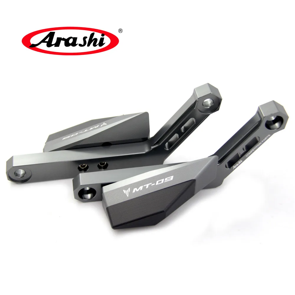 Arashi 2 шт. MT 09 CNC ползунок для двигателя крышка защитная колодка YAMAHA MT09 FZ09 2014 2015 2016 2017