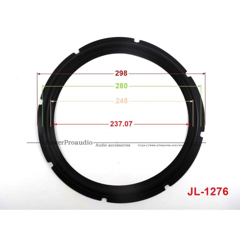 

Новинка 10 шт./лот = 5 пар запасных частей низкочастотного динамика 12 дюймов/резиновый объемный динамик (298 мм/280 мм/248 мм/237,07 мм)