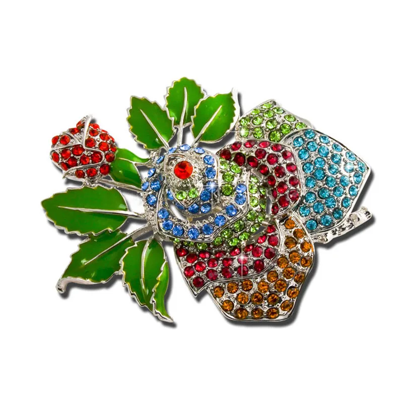 Эмалированные булавки и хрустальные стразы бижутерия аксессуары модная брошь в