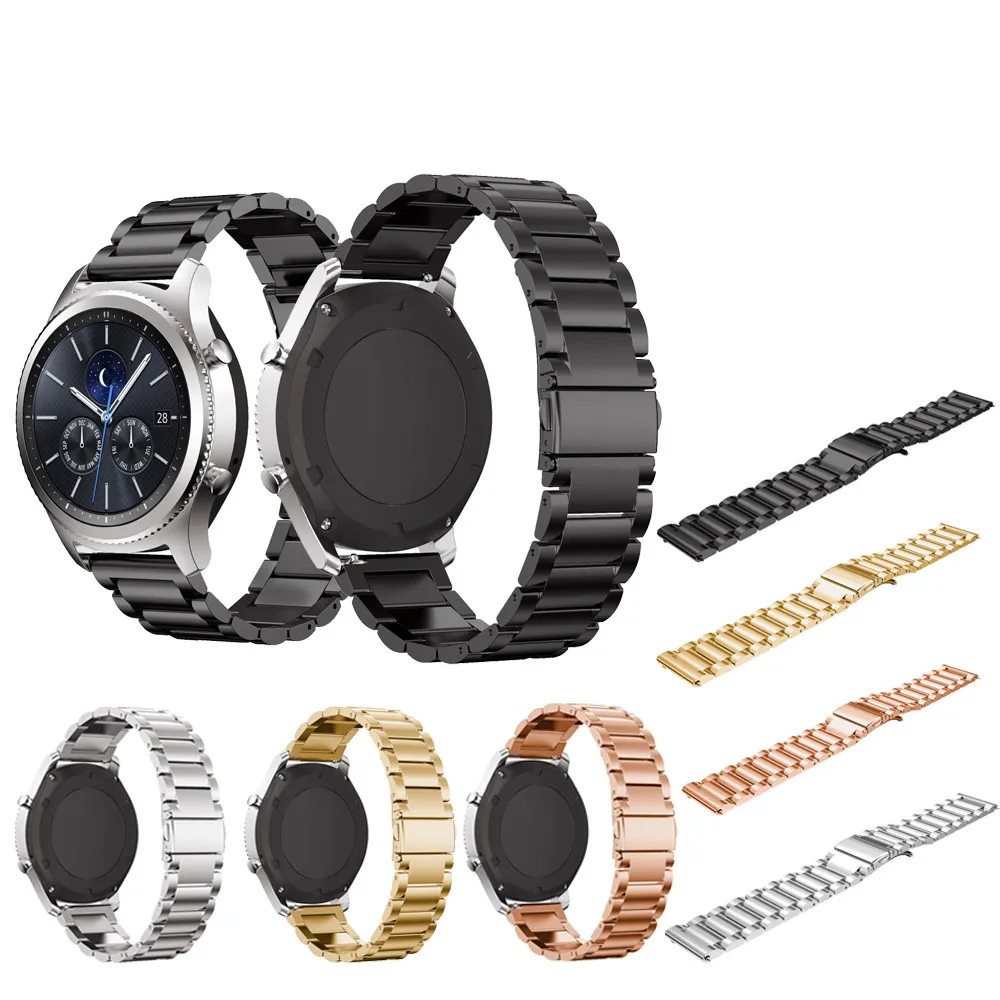 Ремешок сменный из нержавеющей стали для Samsung Gear S2 S3 браслет смарт часов Размер 20