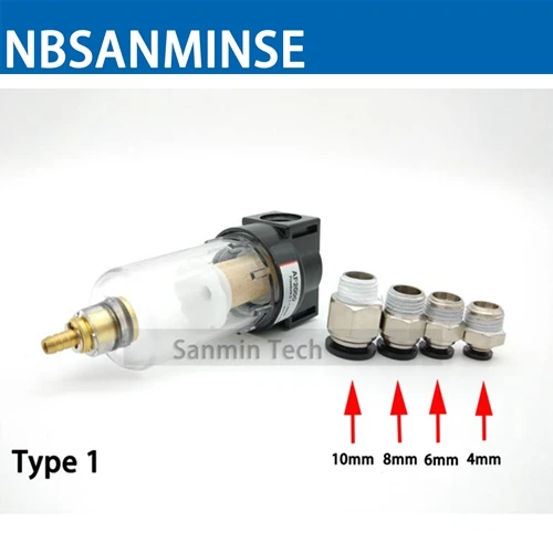 NBSANMINSE AF2000 1/4 воздушный фильтр источник обработки воздуха для компрессора воздух вода масло разделения AirTAC Тип Пневматический фильтр