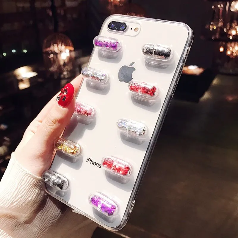 Для iPhone 5 6 S 7 8 Plus X SE Роскошные модные флэш прекрасные девушки блестками небольшой