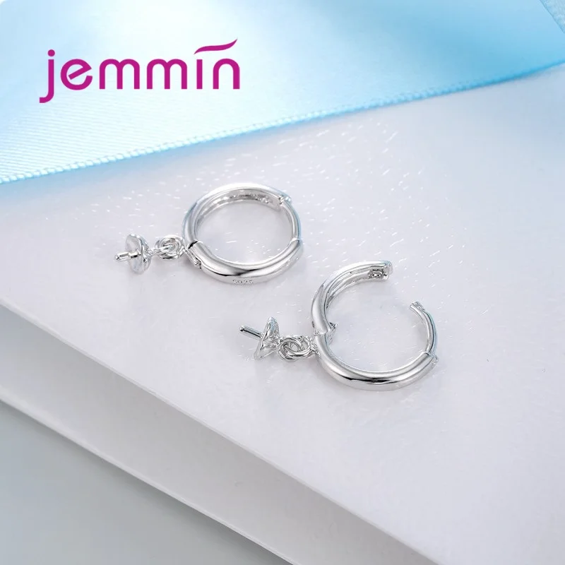 

New 925 Sterling Silver Hoop Earring Jewelry Findings For Women Making DIY Components Fashion Jewelry
