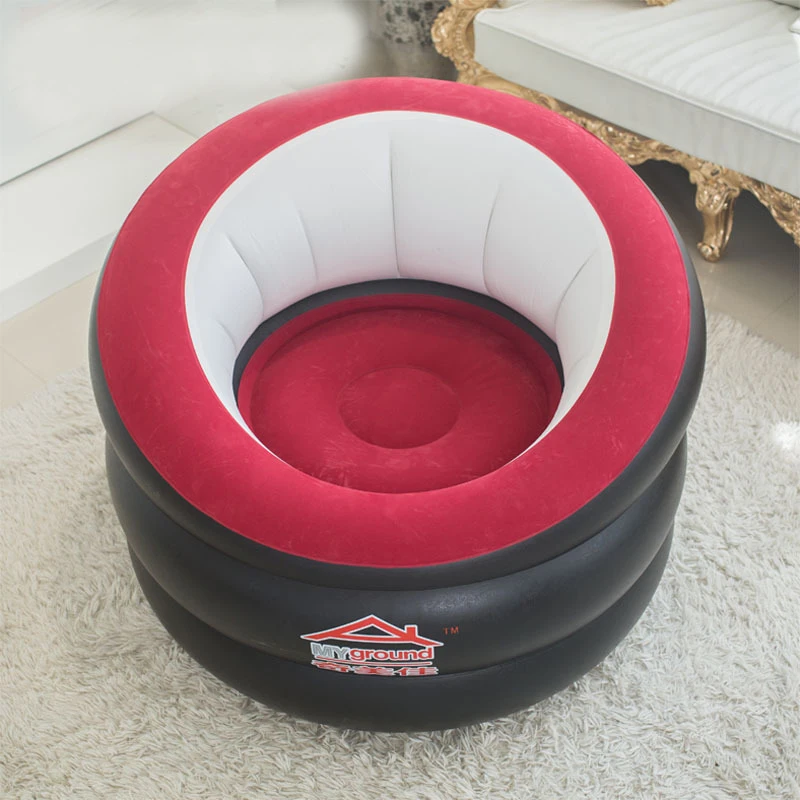 Взрослый Тип надувной открытый стул круглой формы ленивый одиночный диван