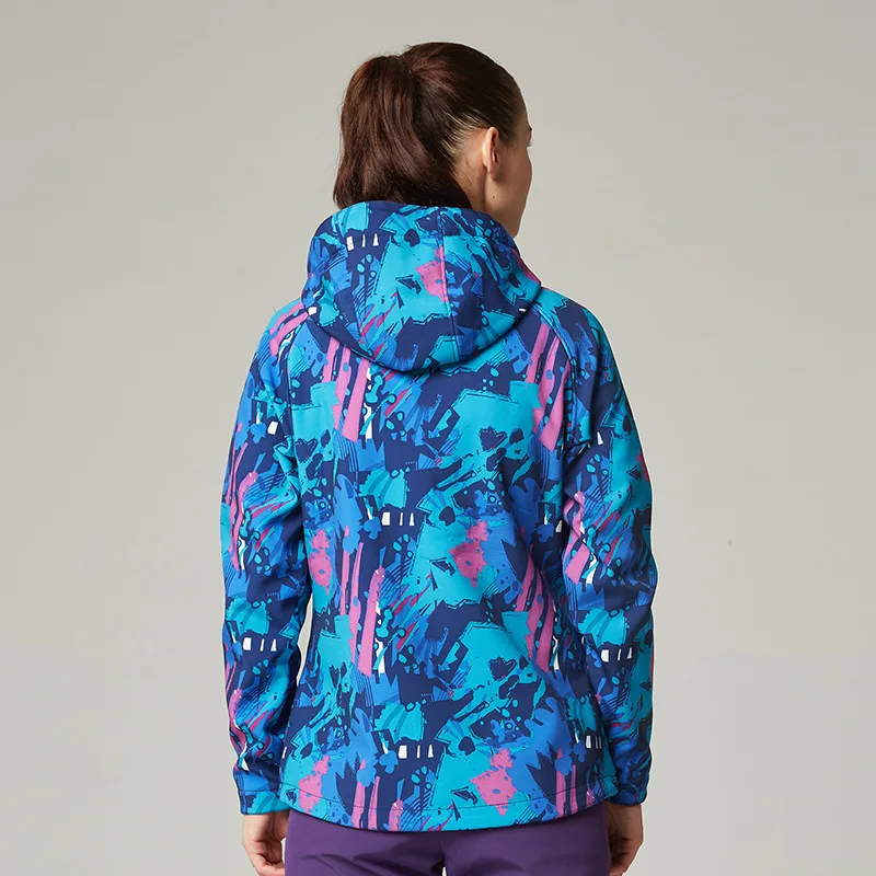 Камуфляж мягкой оболочки зимняя женская обувь лыжные куртки открытый