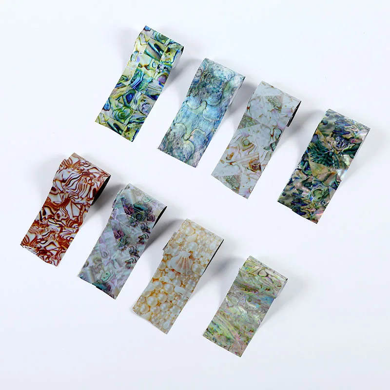 PTV61 8 шт/9 шт/10 шт Shimmer Holo 4*20 см Звездная Фольга для ногтей красочные наклейки для ногтей Звездные блестки переводные наклейки для маникюра украшения для ногтей - Цвет: PTV61