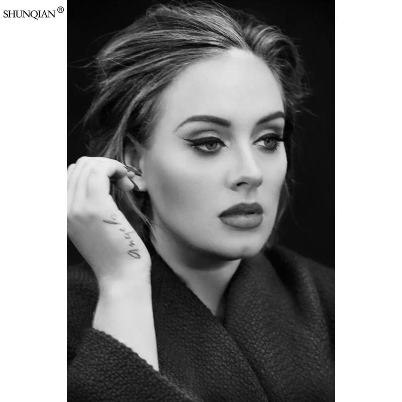 Adele постер из шелковой ткани печать плаката ткань плакат пользовательские Атлас