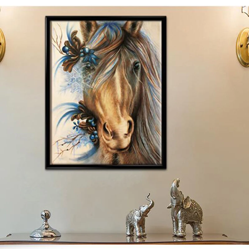 DIY Алмазная мозаика тигр картина Стразы вышивка животные цветы алмазная Живопись