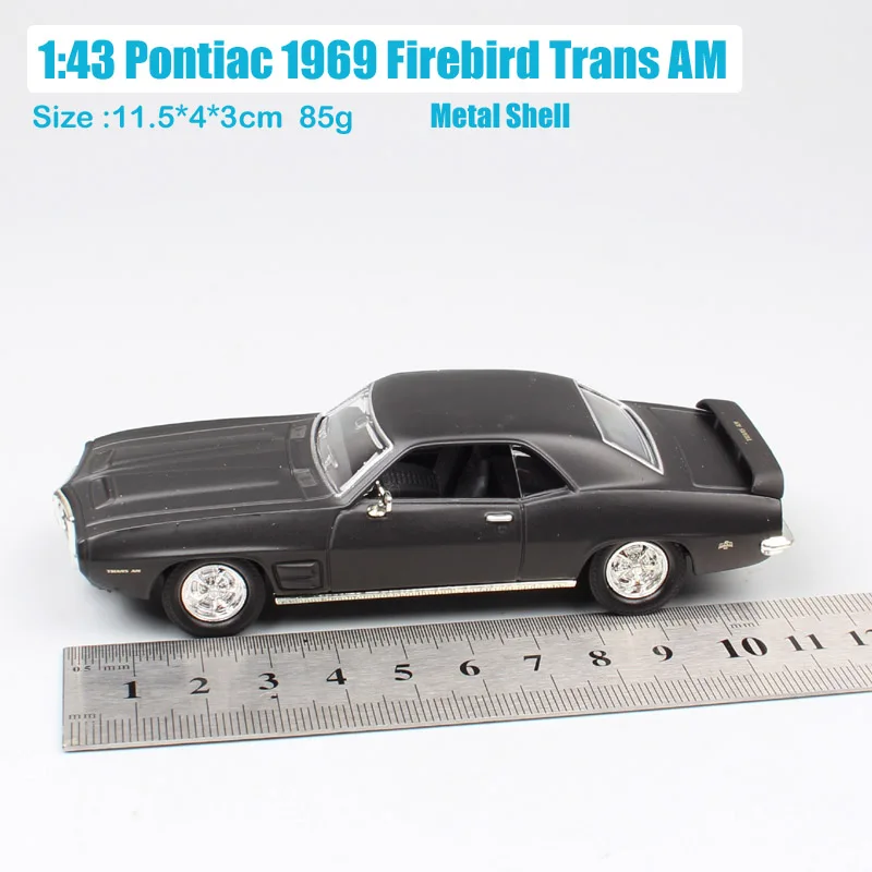 Масштаб 1:43 дорожная Подпись классический Pontiac 1969 Firebird trans AM винтажные машинки