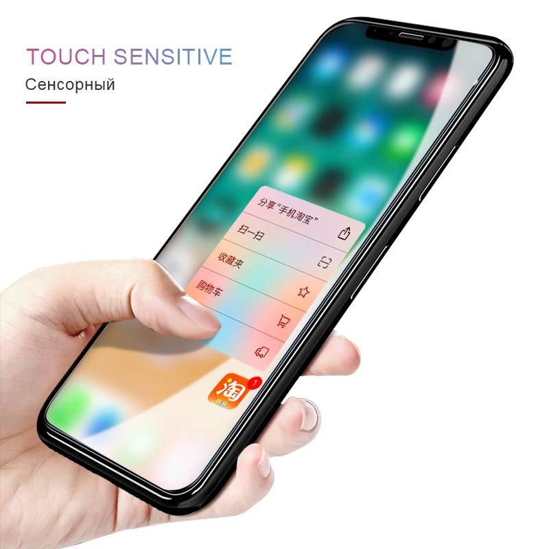Один комплект 2.5D прозрачный для iphone x xr xs max протектор экрана Передняя и задняя