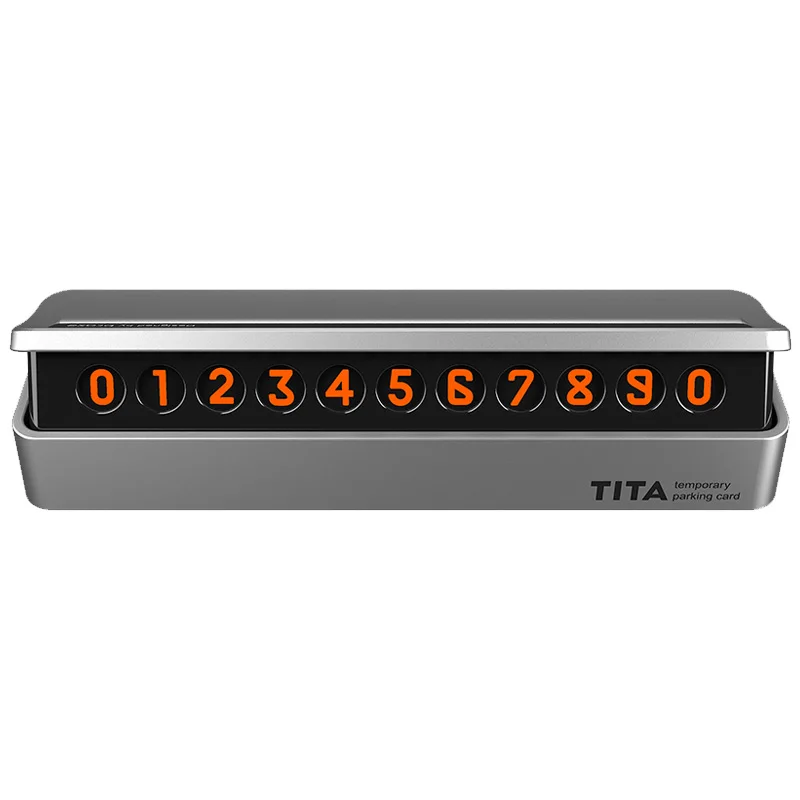 Silver xiaomi mijia Bcase Тита Флип Тип автомобиля Умеренная Парковка Телефон номер карты пластина для xiaomi умный дом - Цвет: Silver
