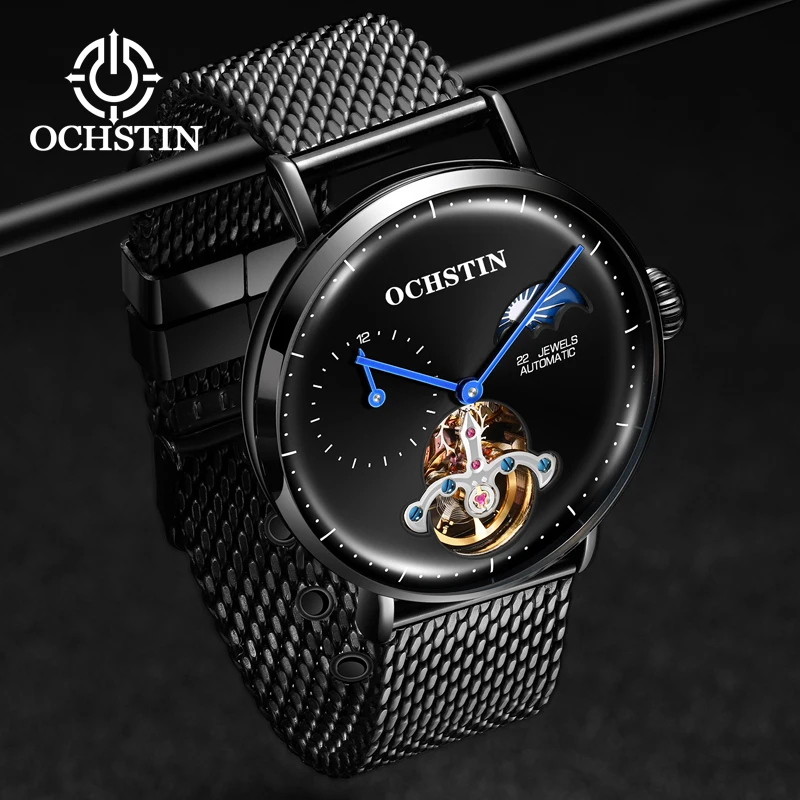 2019 Горячие OCHSTIN Для мужчин Tourbillon автоматические механические часы от топ бренда