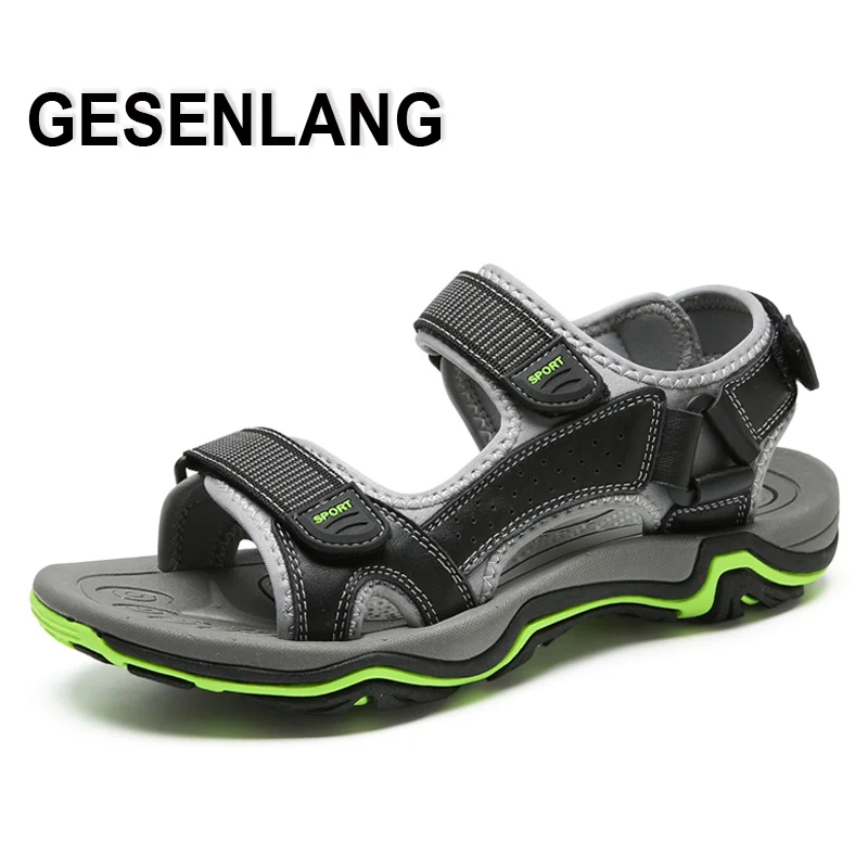Мужские уличные походные сандалии с открытым носком дышащие мужские кроссовки