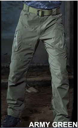 Army Green Мужские дышащие быстросохнущие походные брюки Ripstop тактические брюки водонепроницаемые быстросохнущие летние спортивные штаны для верховой езды с несколькими карманами - Цвет: Army Green