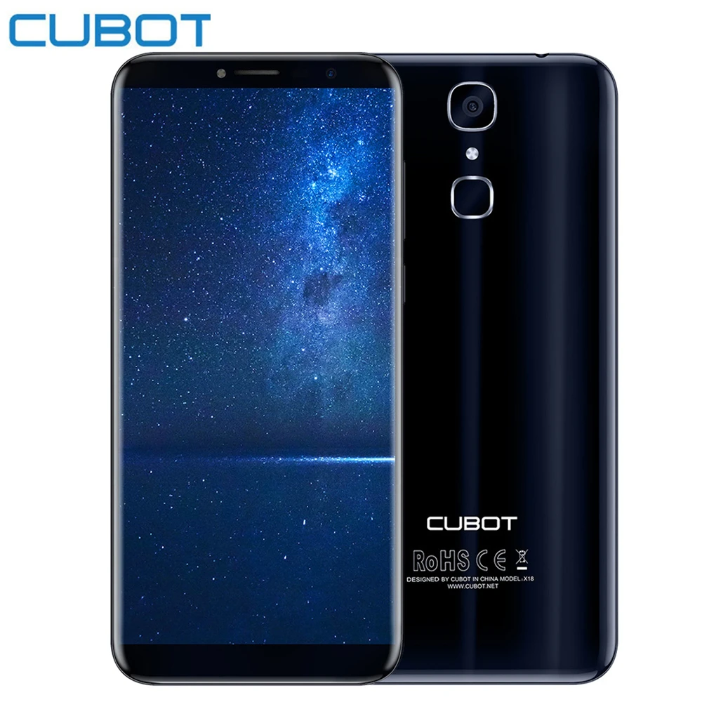 Оригинал Cubot X18 Android 8 0 18:9 FHD + 4G B 6 5 99 дюймов MT6750T ядерный смартфон 20MP 2MP камеры
