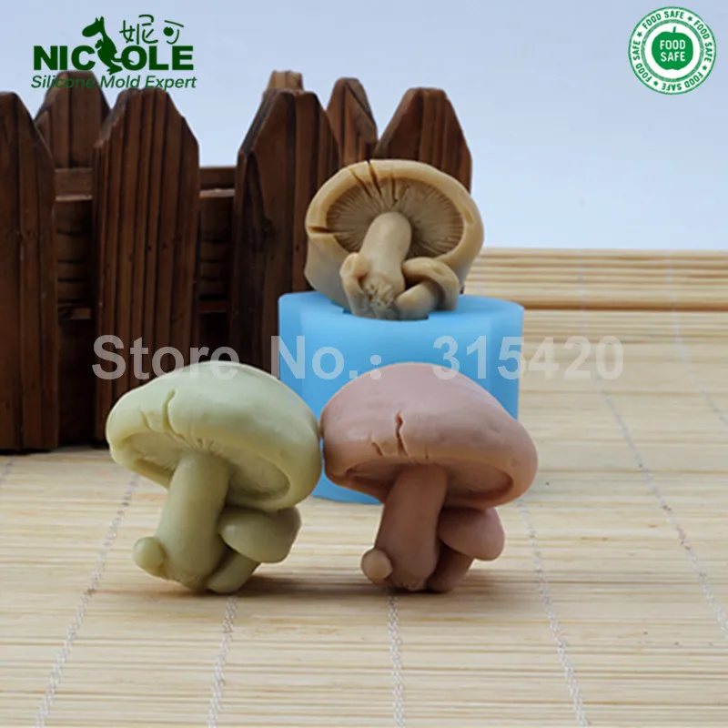 Силиконовые формы для мыла Nicole новые 3D овощей и грибов ручной работы силиконовые