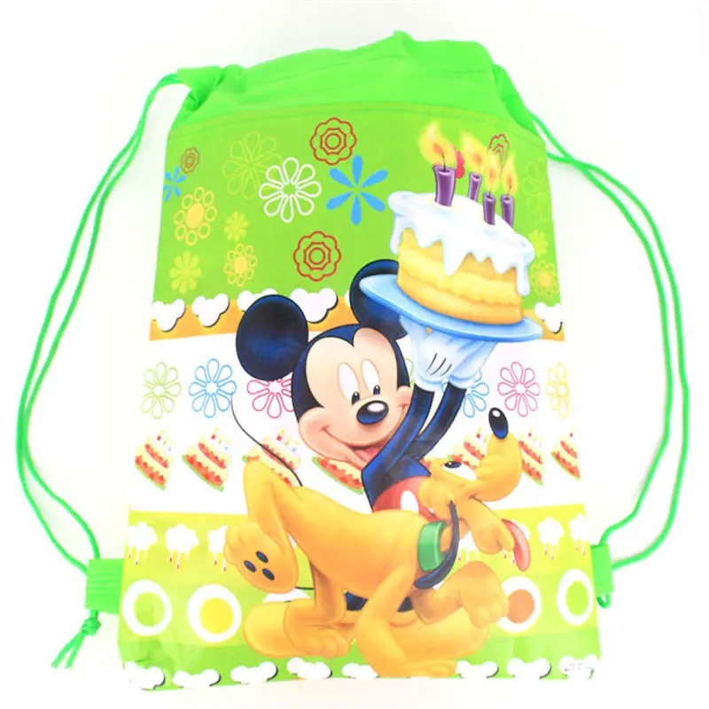 Disney Микки Мышь вечерние сумки подарки хозяйственная сумка мешок мальчик