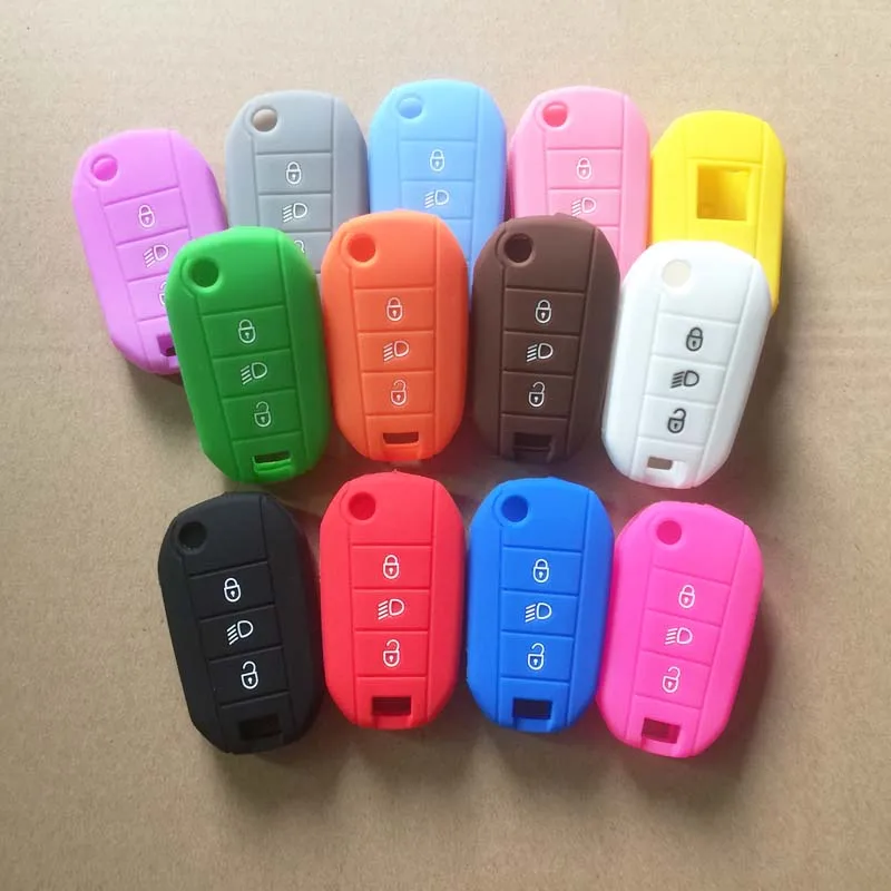 30 шт. 13 цветов новый силиконовый чехол для ключей от машины кнопочный светильник