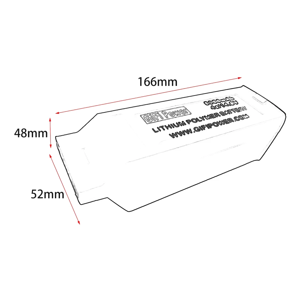 1 шт. GIFI высокое качество 14 8 V 8050mAh 4S Rc Lipo батарея для Yuneec Typhoon H H480|Аккумуляторы
