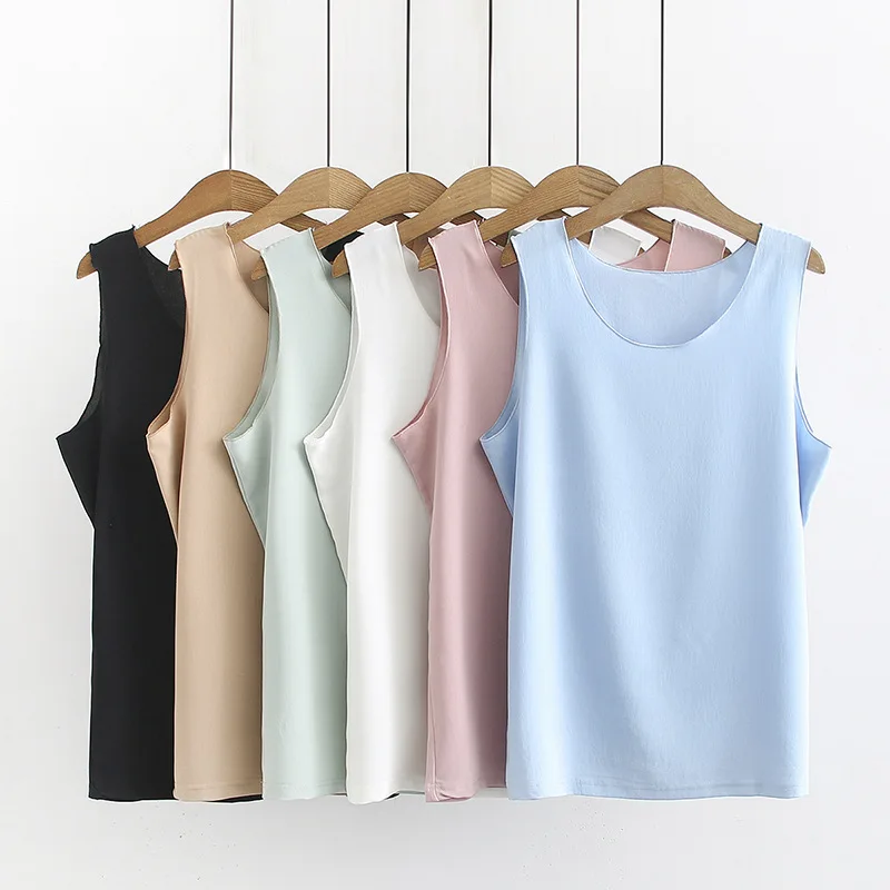 2019 Плюс Размер Повседневная летняя майка с бретелями Женская одежда Модная