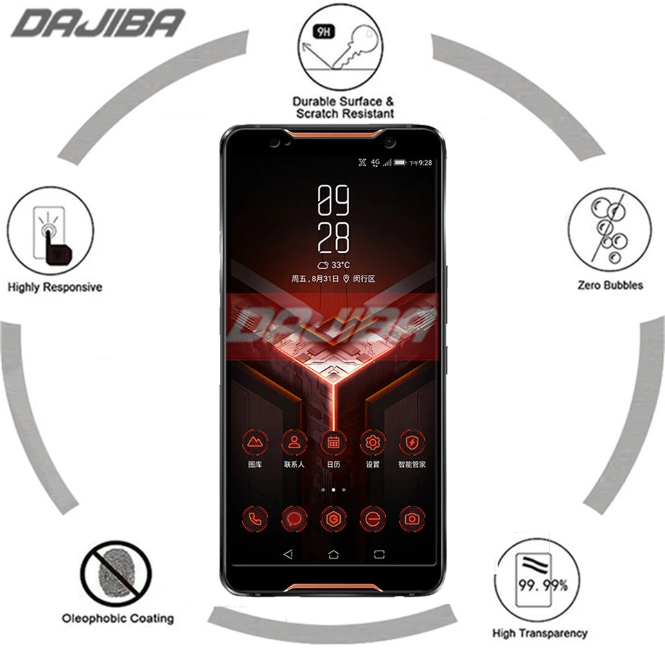 Закаленное стекло для ASUS ROG Phone ZS600KL защита экрана закаленное Полное покрытие