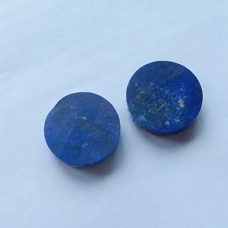 Кабошоны круглые из натурального камня Lapis Lazuli 18x18x4 мм 9 4 г аксессуары для