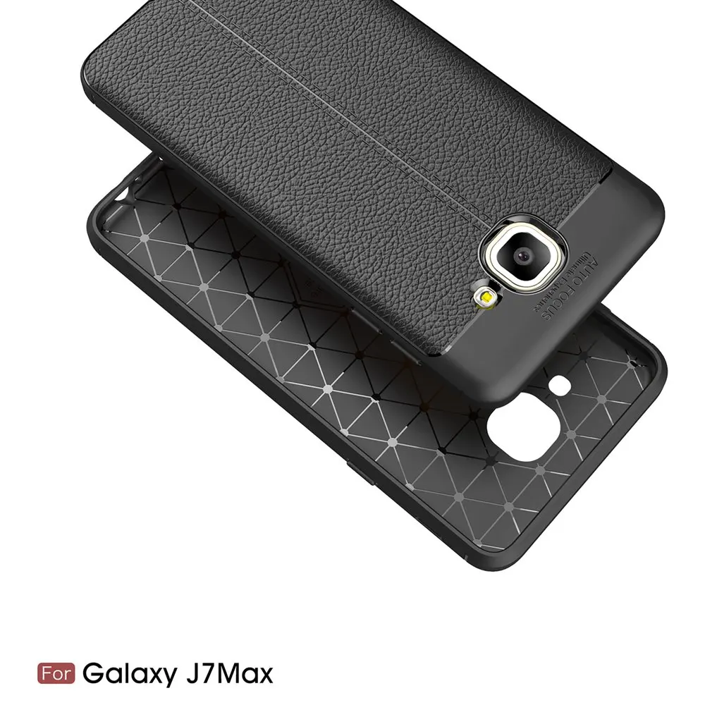 Чехол телефона для samsung Galaxy J7 Max случае Ударопрочный силиконовый кожаный чехол |