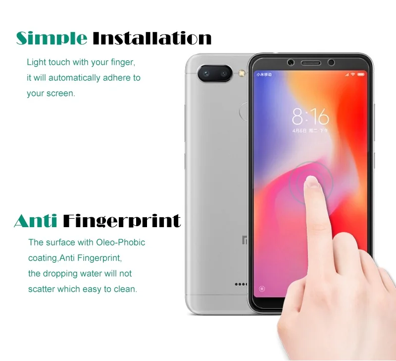 2 шт 9H для Xiaomi Redmi 6 6A, закаленное стекло, не полное покрытие, защита экрана, прозрачная, закаленное, защитная пленка, чехол для Redmi 6 6A