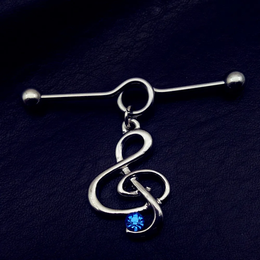 1 шт. нержавеющая сталь 14G в виде скрипичного ключа высоко Качестенные