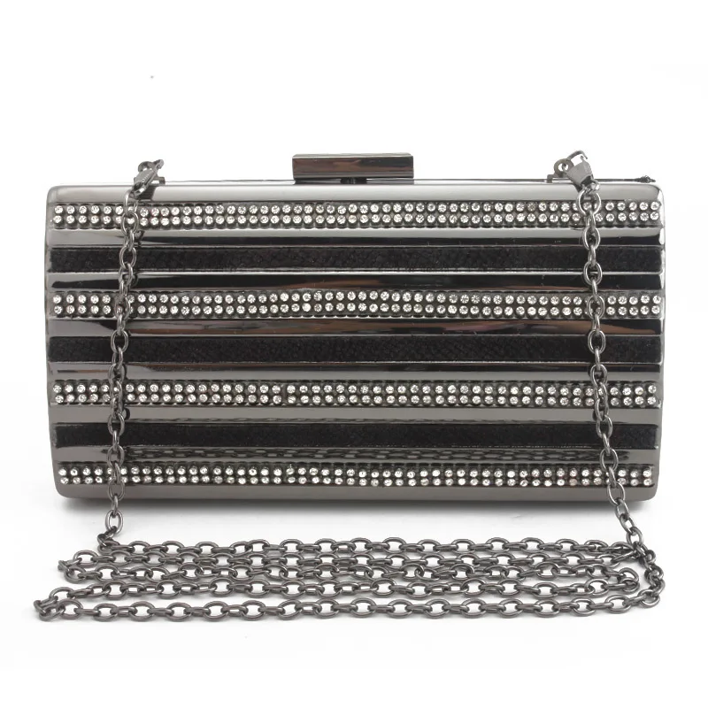 New Arrival Luxury Diamond Studded Metal Fashion Party Ladies Clutch Bag Evening Mini Messenger For Women Chain Purse | Багаж и сумки