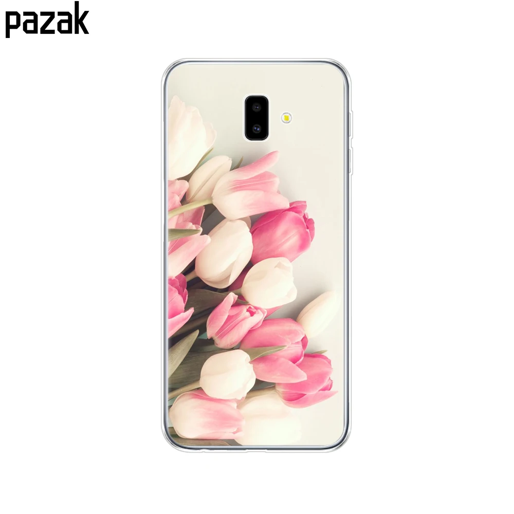 52374 Для samsung J6 J6+ чехол coque мягкий чехол из термополиуретана и силикона для samsung Galaxy J6Plus J 6 Plus J610 J610F Capas противоударный - Цвет: 52374