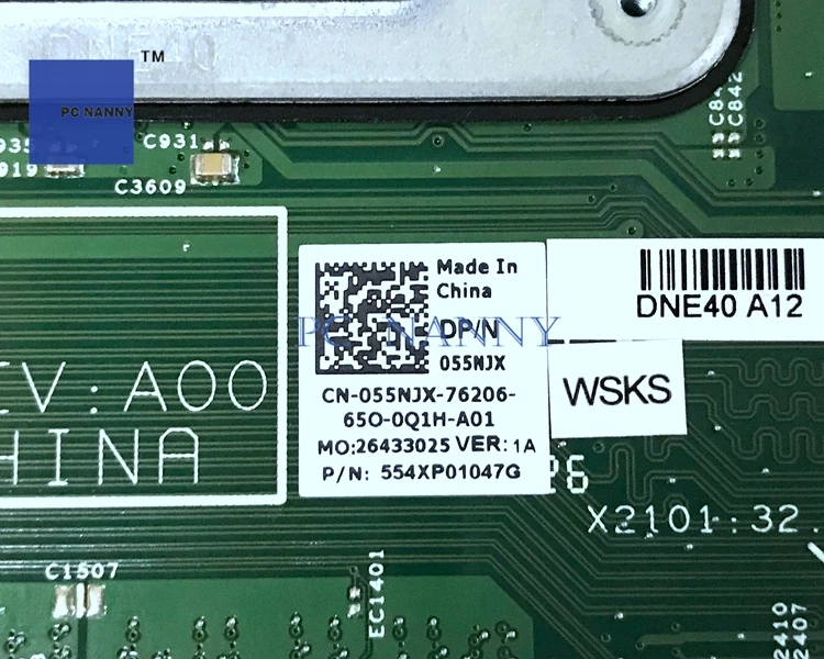 Материнская плата PCNANNY 55NJX 055NJX 12204 1 для Dell Inspiron 3421 Core i5 3337U NVIDIA GT 625M 1GB